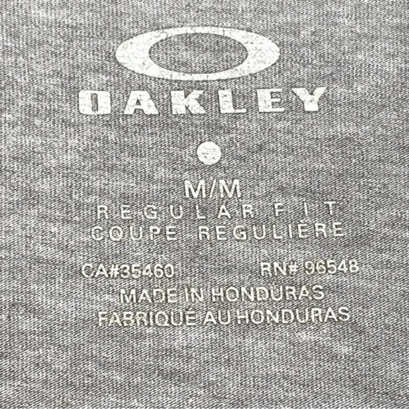 Oakley | Gray Short Sleeve Tropical Logo Graphic Tee, Medium - Picture 3 of 5